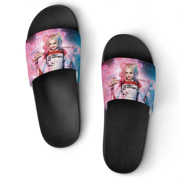 Suicide Squad Harley Quinn Unisex Slippers Summer Beach Slippers Casual Non Slip Comfortable Slide Sandals Home Slippers For Men Women