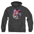 thumbnail image 1 of Suicide Squad Isekai Ready to Fight Unisex Adult Pull-Over Heather Hoodie, Black Heather, 2X-Large, 1 of 3
