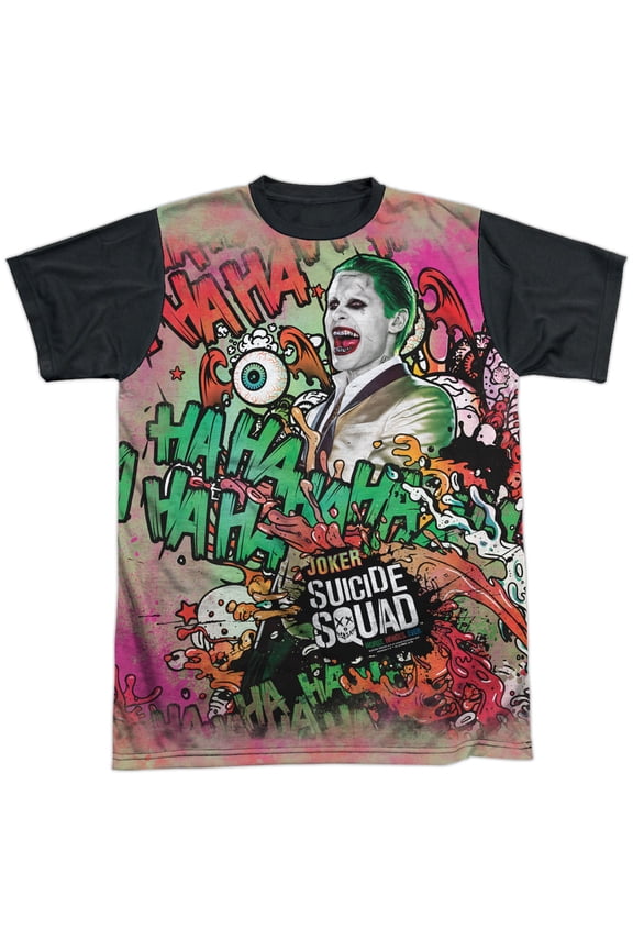 Joker Psychedelic Cartoon Unisex Adult Halloween Costume Sublimated T Shirt