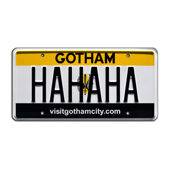 Suicide Squad | Joker's Vaydor | HAHAHA | Metal Stamped Replica Prop License Plate