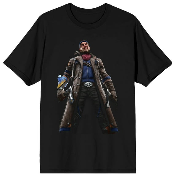 Suicide Squad: Kill the Justice League Captain Boomerang Men's Black Short Sleeve Crew Neck Tee-Medium