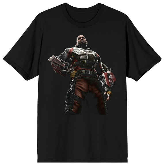 Suicide Squad: Kill the Justice League Deadshot Men's Black Short Sleeve Crew Neck Tee-3XL