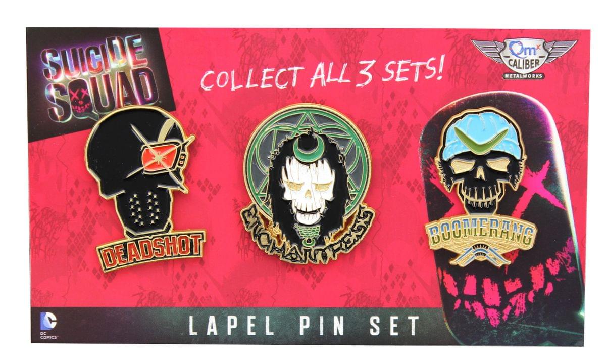 Suicide Squad Lapel Pin 3-Pack, Set 1 - image 1 of 1