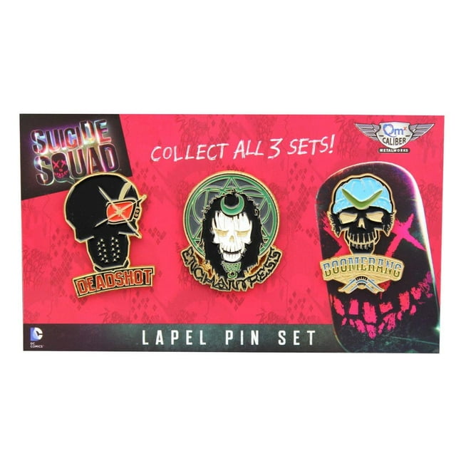 Suicide Squad Lapel Pin 3-Pack, Set 1