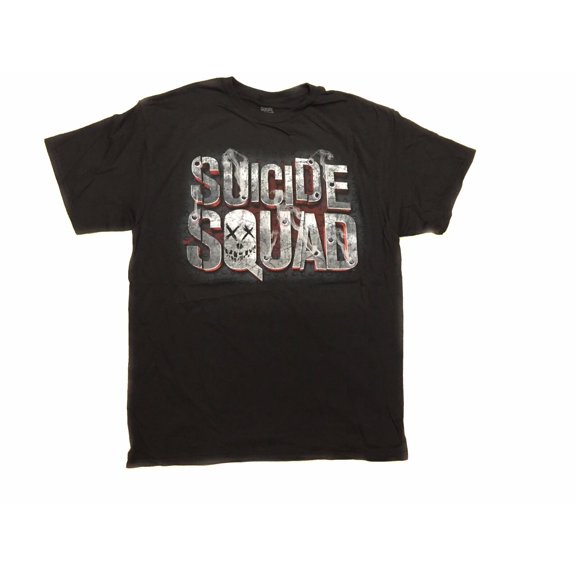 Suicide Squad Logo Smoke Holes DC Comics Adult T-Shirt L