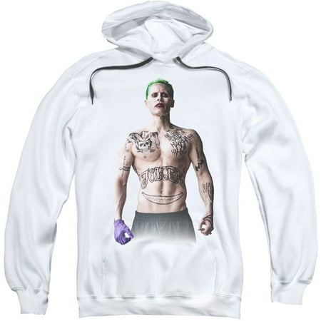 Suicide Squad Men's Joker Stance Hooded Sweatshirt White