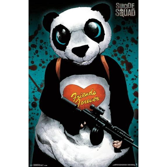 Suicide Squad - Panda Poster and Poster Mount Bundle