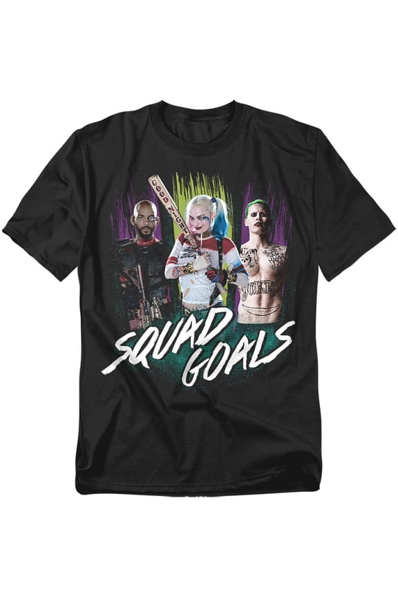 Suicide Squad T-Shirt Trio Squad Goals Unisex Graphic Tee For Men & Women