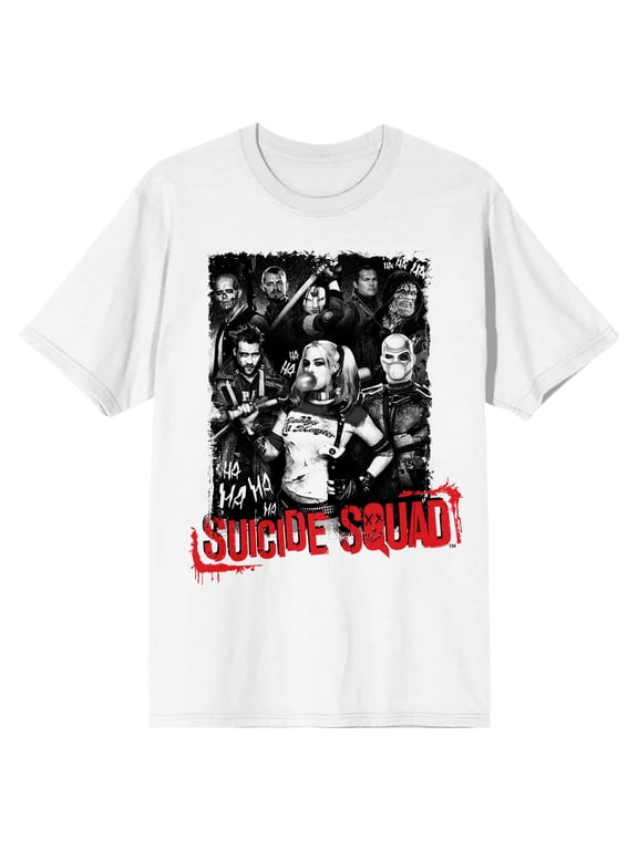Suicide Squad White T-Shirt-XXL