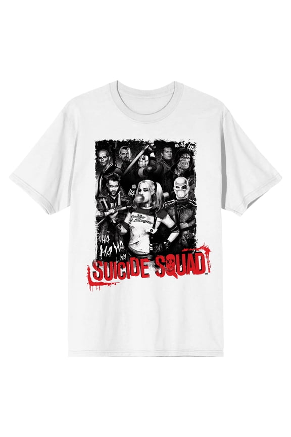 Suicide Squad White T-Shirt-XXL