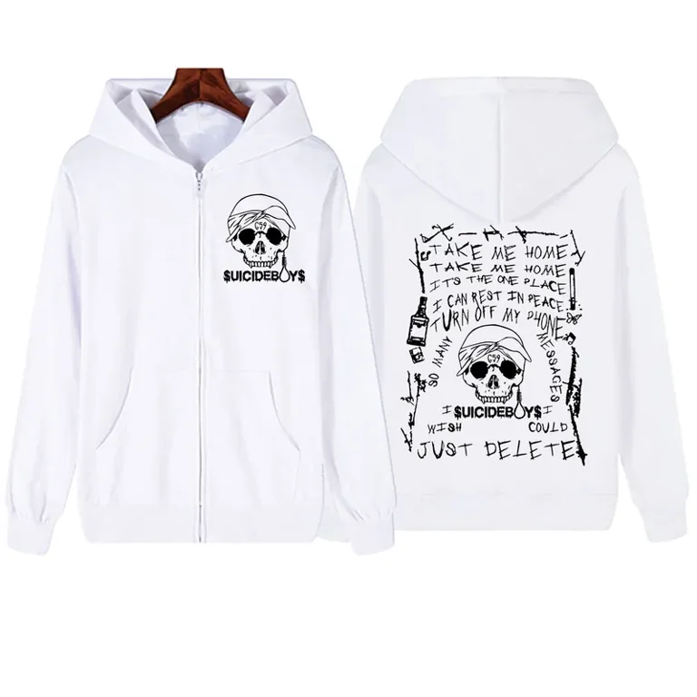 Horror Punk Misfits Vintage Skull Print Hoodie Male Gothic Rock Hoody Sweatshirt Men Women Fashion Long Sleeve Hoodies Walmart