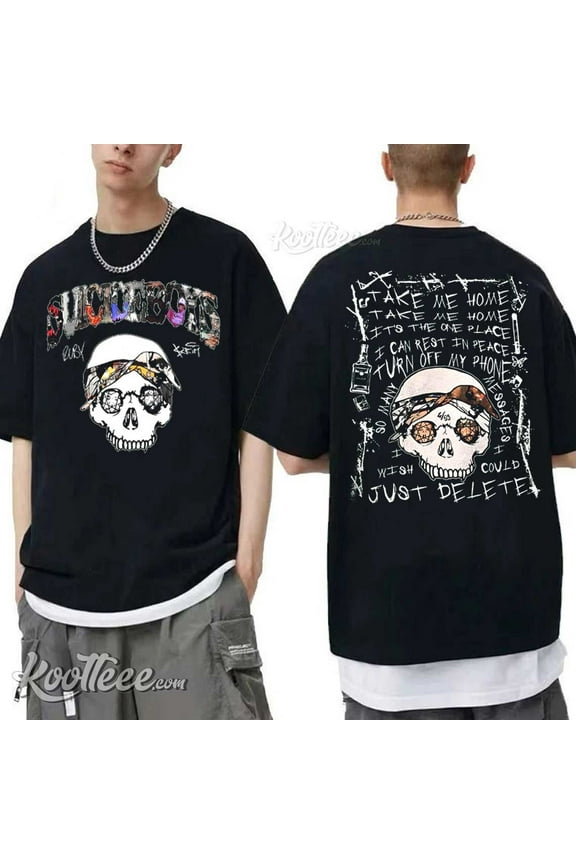 Suicideboys Skull Graphic T-Shirt,Black Color,Size L