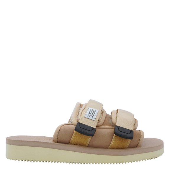 Suicoke Men's Beige Moto-M2ab Slippers, Brand Size 4 ( US Size 5 )