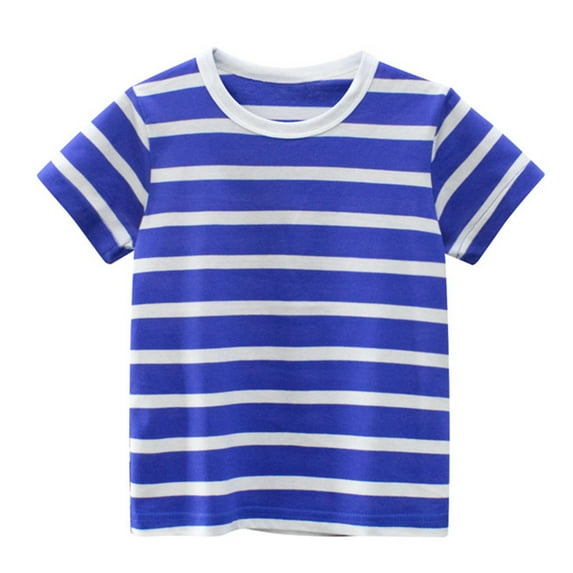 Suilloe Toddler Boys Tshirts Striped Short Sleeve Crewneck T Shirts Summer Trendy Casual Outdoor Tee Tops For Baby Boys Girls,3 -4 Years