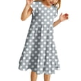 thumbnail image 1 of Suilloe Toddler Girls Dresse Ssummer Polka Dot Sleeveless Dress Kids Girls Summer Comfortable Playwear Outdoor Activities Dresses6 -7 Years, 1 of 4