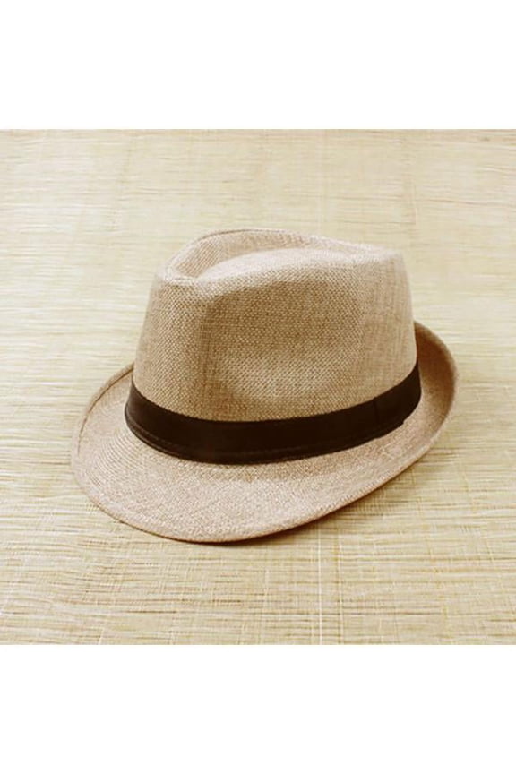 Suit Beach Sun Hat Jazz Panama Trilby Fedora Gangster Cap Summer