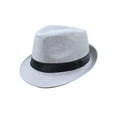 thumbnail image 1 of Suit Beach Sun Hat Jazz Panama Trilby Fedora Gangster Cap Summer, 1 of 1