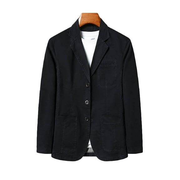 Suit Jacket For Men Qiggri Men Casual Solid Fashion Button Blazer Long Sleeves Suit Jacket