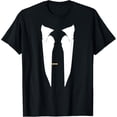 thumbnail image 1 of Suit Tie Wedding Tuxedo Prom Bachelor Ceremony T-Shirt men and women can wear, black, white, gifts, 1 of 4
