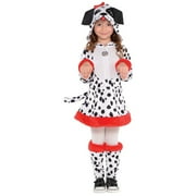 Suit Yourself Dalmatian Halloween Costume for Girls, Includes Hooded Dress and Leg Warmers Small (4-6)
