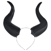 Suit Yourself Sleeping Beauty Maleficent Headband for Adults, One Size, Features Black Molded Horns Attached to Headband