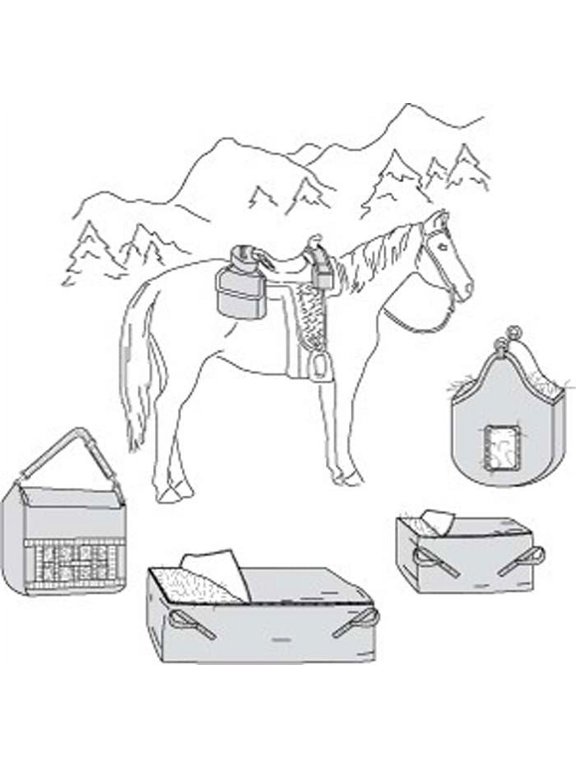 7291 Saddle and Hay Bags Equestrian Sewing Pattern