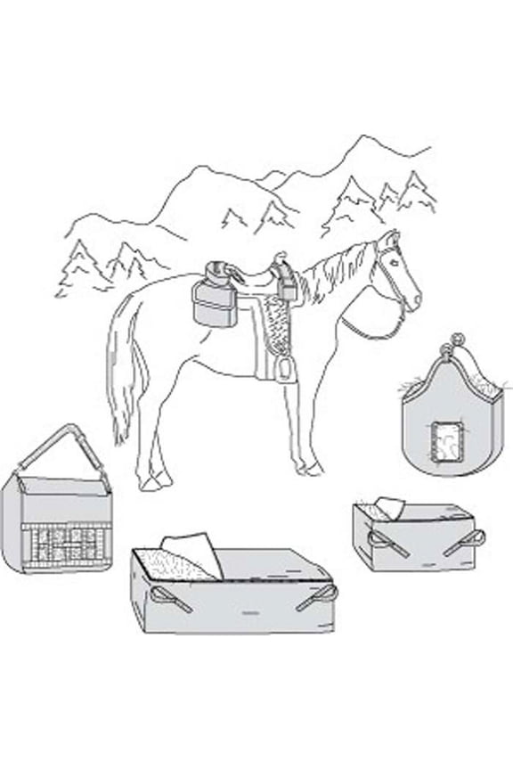 7291 Saddle and Hay Bags Equestrian Sewing Pattern