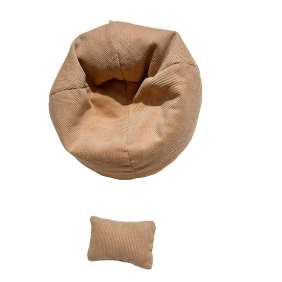 Suitable 17cm Doll Mini Sofa with Pillow Cloth Material Soft Lazy Dollhouse Furniture Decoration Display