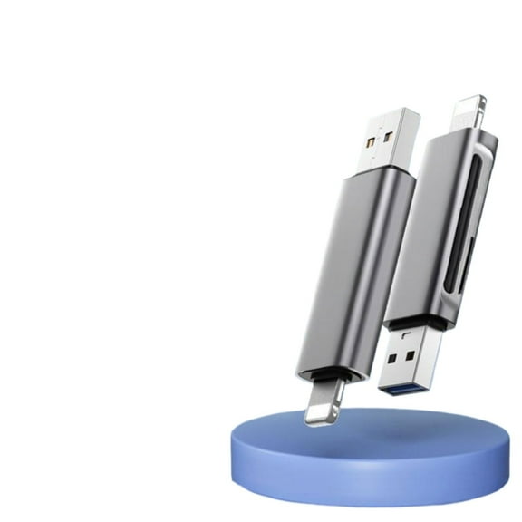 Suitable for Apple mobile phone card reader, USB3.0 high-speed card reader, SD card, TF card reader, aluminum alloy shell card reader, card reader suitable for iPhone.