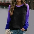 thumbnail image 1 of Suitable Blouse For Women Raglan Crewneck Tops Gradient Solid Print Sweatshirts Top Long Sleeve Color Block Pullover Cute Clothing Full Zip Comfy Outfit Set Women Sweatshirt Ladies Hooded Sweatshirts, 1 of 5