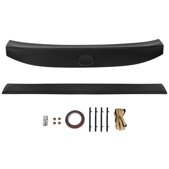 Suitable for Matte Black Trunk Spoiler & Rear Window Roof Spoiler Combo for 2006-2013 Lexus IS250, IS350, ISF Sedan - Stylish Wing & Roof Enhancements