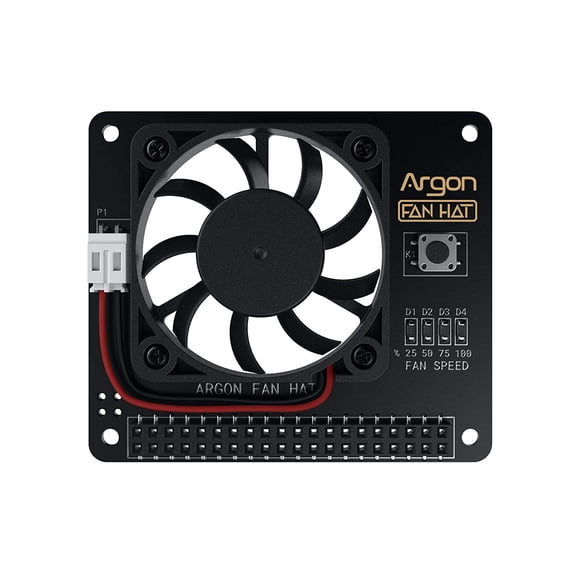Suitable for Raspberry Pi 4&3 fan | 40 cooling fan with power button | software temperature control | safe shutdown and restart | simple single line setting | compatible with Raspberry Pi case