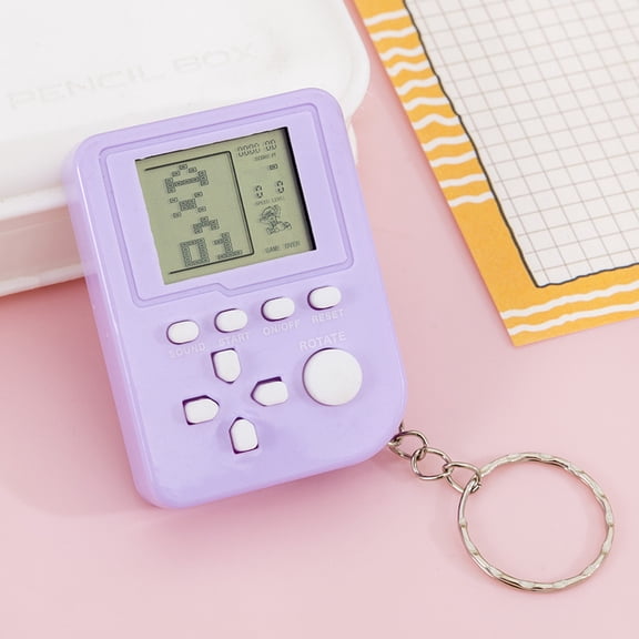 Suitable for compatible withSuitable for compatible with Cross-border Tetris Game Console Keychain Electronic Game Console Bag Pendant Toy Gift Educational