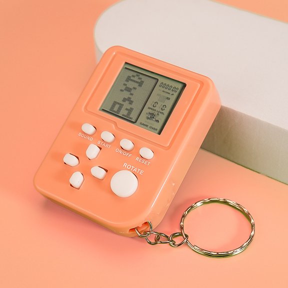 Suitable for compatible withSuitable for compatible withSuitable for compatible with Tetris Electronic Game Console Nostalgic Handheld Mini Game Console Keychain Pendant School Peripheral Hot Sale