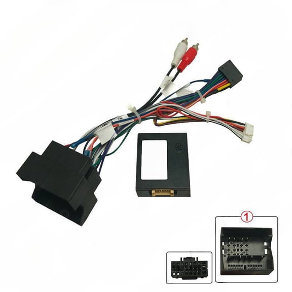 Suitable for 03-10 Volkswagen Touareg Android large screen power line navigation 16Pin modification line CANBUS protocol box