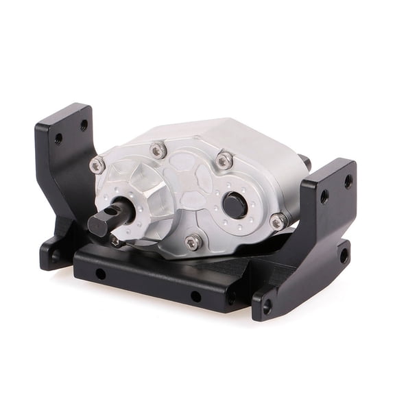 Metal Gearboxs Transmission Case and Bottom Plate Compatible for 1/10 Remote Control Crawler Climbing Vehicle SCX10 D90