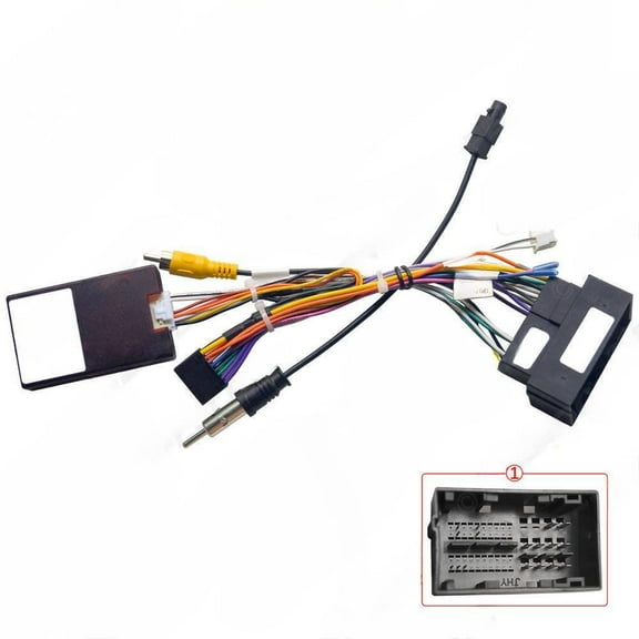 Suitable for 14-23 Chrysler C200/C300 modification lines, Android large screen navigation power cord+protocol box