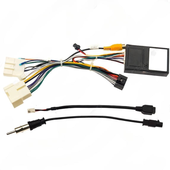 Suitable for 15 high-end models of Renault Karbin/Korejia 16P modified Android large screen navigation power cord+protocol box