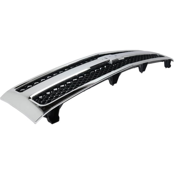 Suitable for 2007-2013 Chevrolet Silverado 1500 Grille Assembly Chrome Shell with Textured Black Insert Perfect Fit Replacement