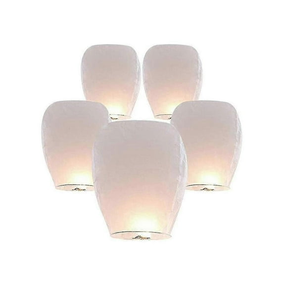 Suitable for 20pcs Floating Paper Lanterns for Weddings Birthdays Parties Events-JC