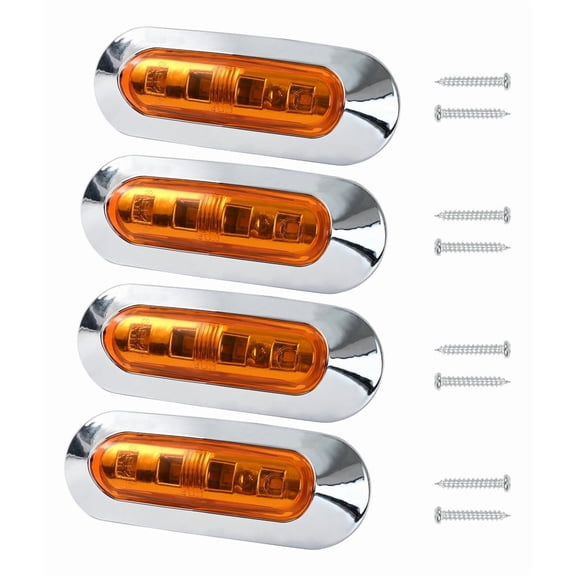 Suitable for 4 LED Oval Indicator Light, 12V, 24V, for Trailer,