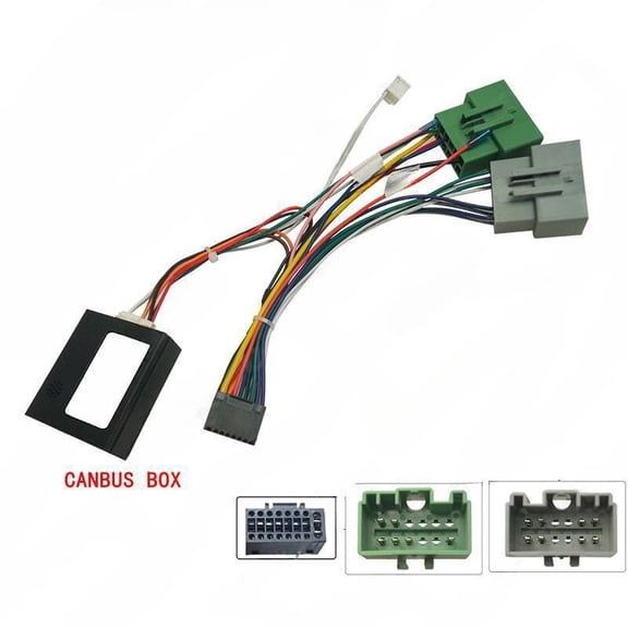 Suitable for 99-06 Volvo S80 modification with Android large screen navigation power cord, audio and video tail cable protocol box