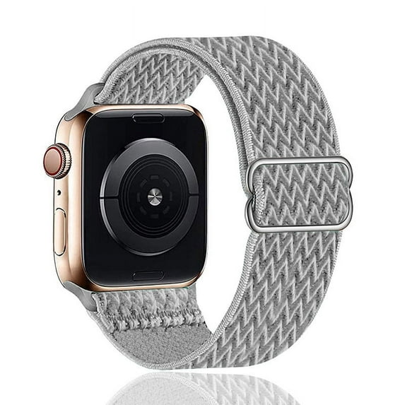 Suitable for Apple wave pattern strap adjustable nylon braided strap iwatch7 Japanese word buckle watch strap 38mm 40mm 41mm