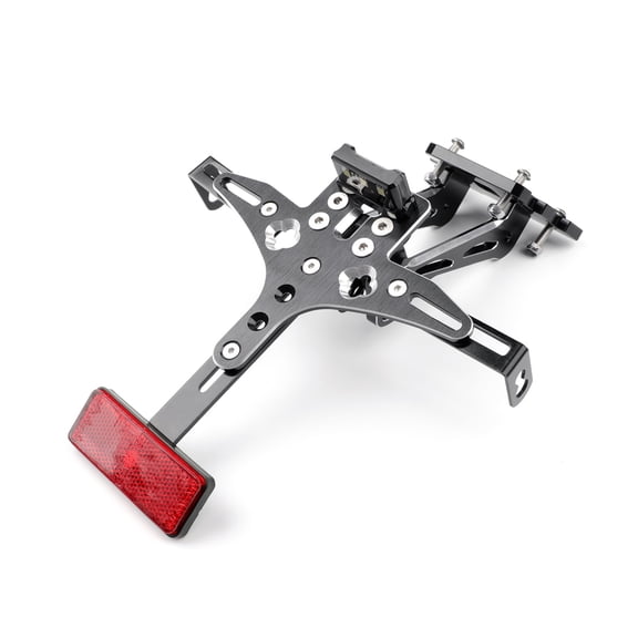 Suitable for Artudatech for KAWASAKI for Z250 for Z300 2013 2014 2015 2016 2017 License Plate Bracket Holder Light Motorcycle Accessories