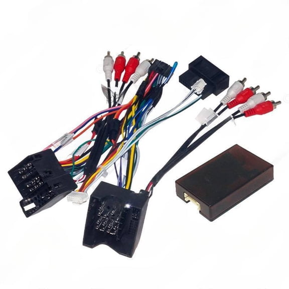 Suitable for Audi A4 high-end A6/TT/A3 Android large screen navigation power cable+protocol box 16P power modification cable