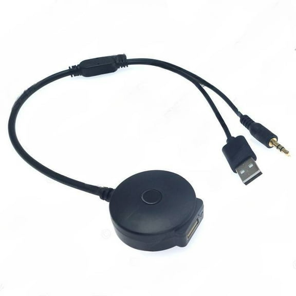 Suitable for BMW 3.5mm+2.0 USB Bluetooth audio cable adapter, car Bluetooth music adapter