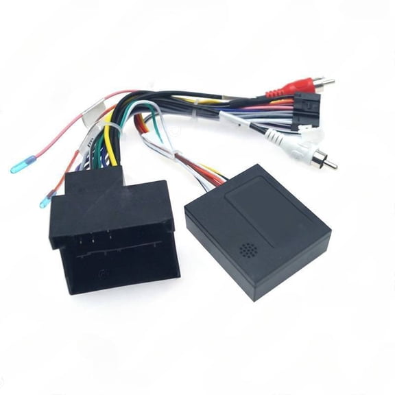 Suitable for BMW X1 E90 Android large screen navigation modification line, power cord with protocol box, handheld communication 16P tail line