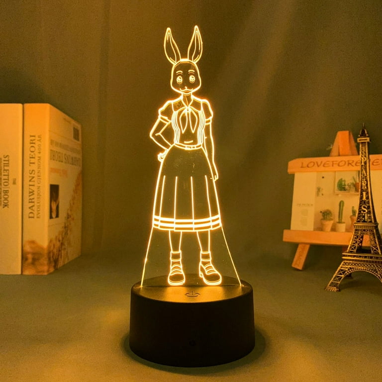 Suitable for Beastars Legoshi 3d Led lamp bedside lamp night light AF11306 Walmart