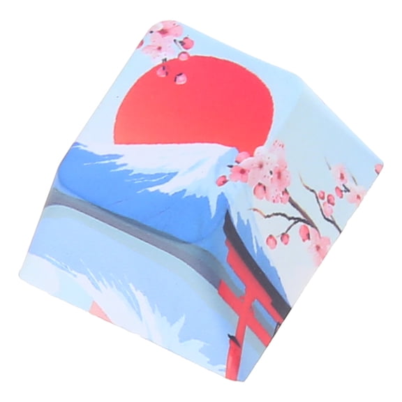 Suitable for Cherry MX Cherry Profile Dip Dye Sculpture Etched Mount Fuji Keycap