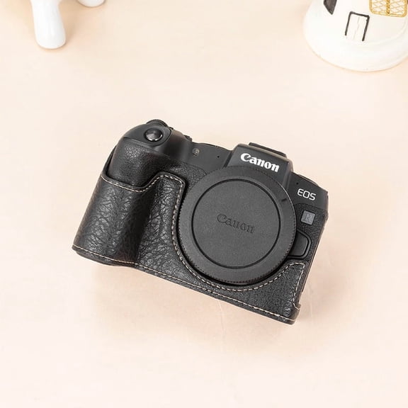 Suitable for Compatible with Canon EOS R50 Camera Bag R50 R7 R8 R10 Leather Case Base Detachable Battery Camera Case Protective Case